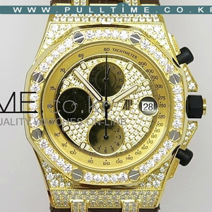 [7750 MOVE] Audemars Piguet Royal Oak Offshore Chrono YG Jewelry JF - 오데마 피케 로얄오크 오프쇼어 크로노 그래프 옐로우골드 쥬얼리 42mm - ap196