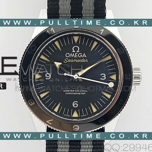 [8400 MOVE] Omega Seamster 300 "Spectre" Limited Edition V6 Best Edition on "007" Nylon Strap - 오메가 씨마스터 300 - om244