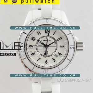 [Swiss Quart] Chanel J12 Korean white  Ceramic 33mm KG 1:1 Best Edition - 샤넬 J12 국내산 화이트 세라믹 33mm - NEL063