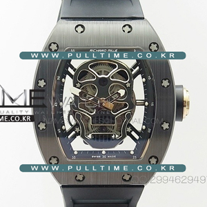 [MIYOTA 8215] RICHARD MILLE RM052 Black Ceramic KV Skull Watch - 리차드 밀레 RM 052스컬와치 - RIC056