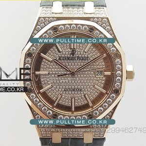 [MIYOTA 3120] AUDEMARS PIGUET Royal Oak 41mm 15402 Full Paved Diamonds JF 1:1 Best Edition - 오데마 피게 로얄오크 다이아몬드 1:1 베스트 에디션 41mm - ap316