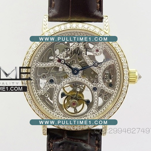 [SEGULL TOURBILON] Piaget Tradition Tourbillon YG Diamond Paved Skeleton - 피아제 트래디션 투어빌론 다이아몬드 스켈레톤 - PGT032