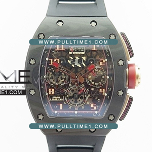 [7750 MOVE] Richard Mille RM011 NTPT Lotus F1 Team Carbon Chronograph KV Best Edition - 리차드밀러 로터스 F1팀 카본 크르노그래프 - RIC089