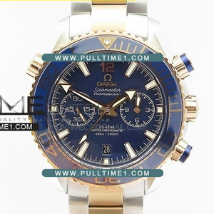 [9900 MOVE] Omega Seamaster Planet Ocean Chronometer 45mm SS RG OM 1:1 Best Edition - 오메가 씨마스터 플래닛 오션 크르노 - OM376