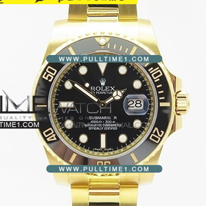 [2836 MOVE] Rolex Submariner 116618 LN Black Full YG Wrapped VR 1:1 Best Edition - 롤렉스 서브마리너 옐로우골드 포금 - rl931