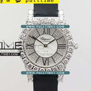 [MIYOTA 9015] Chopard 139419 Diamonds Ladies SS White MOP Diamond Best Edition - 쇼파드 여성용 다이아몬드 베스트에디션 - CHO032