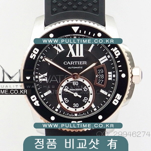 [23J MOVE] Calibre de Cartier Diver W7100056 SS JJ 1:1 Best Edition - 칼리브 드 까르띠에 다이버 (정품비교샷 有) - ct320