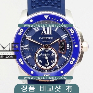 [23J MOVE] Calibre de Cartier Diver WSCA0010 SS JJ 1:1 Best Edition - 칼리브 드 까르띠에 다이버 (정품비교샷 有) - ct327