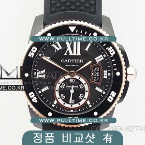 [23J MOVE] Calibre de Cartier Diver W7100056 SS JJ 1:1 Best Edition - 칼리브 드 까르띠에 다이버 (정품비교샷 有) - ct322