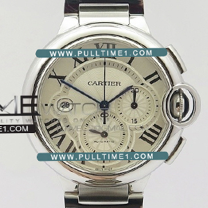 [8101 MOVE] Cartier Ballon Bleu Chrono 47mm SS ZF 1:1 best edition - 까르띠에 발롱블루 크르노 1:1 베스트 에디션 - CT376