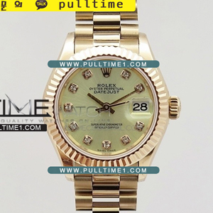 [SWISS ETA 2671] Rolex DateJust 28mm Ladies RG bp Best Edition - 롤렉스 데이져스트 여성용 - RL1037