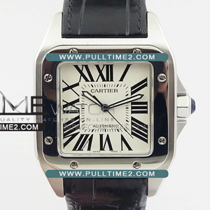 [2824 MOVE] Cartier Santos 100 38mm KZ 1:1 Best Edition - 까르띠에 산토스 100 베스트 에디션 - CT407