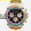 [무브선택] Rolex Daytona 116595 Rainbow RG BL Best Edition - 롤렉스 데이토나 레인보우 로즈골드 베스트에디션 - RL1147