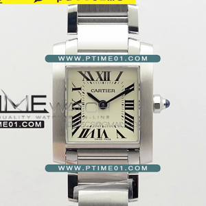 [RONDA QUARTZ] Cartier Tank Francaise Ladies Small SS K11 1:1 Best Edition - 까르띠에 탱크 프랑세즈 베스트 에디션 - CT459