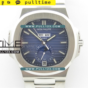 [PP324SC] Patek Philippe Nautilus Moonphase SS V3  Calendar KM - 파텍필립 노틸러스 문페이즈 - PP200