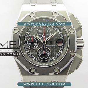 [3126 MOVE] Audemars Piguet Royal Oak Offshore 44mm Michael Schumacher Titanium V2 JJ 1:1 Best - 오데마 피게 로얄 오크 오프쇼어