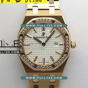 [RONDA QUARTZ] Audemars Piguet Royal Oak 33mm 67651OR RG 8F 1:1 Best Edition - 오데마피게 로얄오크 베스트 에디션