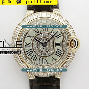 [MIYATA 9015] Cartier Ballon Bleu T Crystal 42mm RG best edition - 까르띠에 발롱블루 남성용 다이아몬드