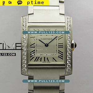 [RONDA QUARTZ] Cartier Tank Francaise Ladies Medium 27mm SS V2 K11 1:1 Best Edition - 까르띠에 탱크 프랑세즈 미듐 베스트 에디션