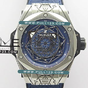 [HB1213] Hublot Big Bang Sang Bleu Ti V2 WW 1:1 Best Edition - 위블로 빅뱅 상 블루 티타늄 베스트에디션