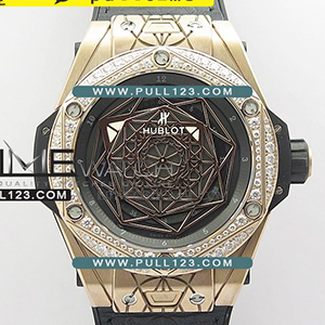 [HB1213] Hublot Big Bang Sang Bleu Ti RG V2 WW 1:1 Best Edition - 위블로 빅뱅 상 블루 티타늄 베스트에디션