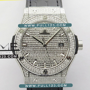 [2892 MOVE] Hublot Classic Fusion SS Paved Diamonds Automatic B50F Best Edition - 위블로 클래식퓨전 오토매틱 베스트에디션