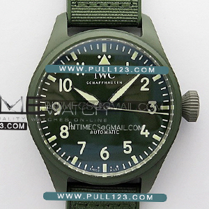 [SEIKO 8N-24] IWC Big Pilot IW329802 43 Woodland Green Ceramic  M+F 1:1 Best Edition - 아이더블유씨 빅 파일럿 세라믹 베스트에디션