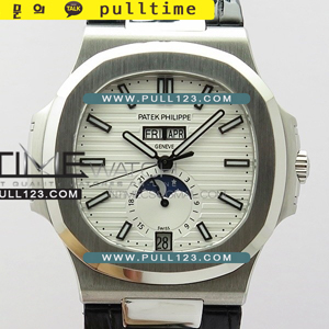 [PP324SC] Patek Philippe Nautilus Moonphase 5726/1A-014 SS PF 1:1 Best Edition - 파텍필립 노틸러스 문페이즈 베스트에디션