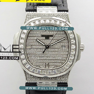 [324CS MOVE] Patek Philippe Nautilus Pave T Diamonds SS GSF Best Edition - 파텍필립 노틸러스 베스트 에디션