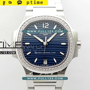 [324SC MOVE] Patek Philippe Nautilus 7118/1200A-001 New Version Ladies Diamonds Beze PP 1:1 Best Edition - 파텍필립 노틸러스 여성용 베스트에디션