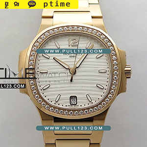 [324SC MOVE] Patek Philippe Nautilus 7118/1200R-001 New Version Ladies RG Diamonds PP 1:1 Best Edition - 파텍필립 노틸러스 여성용 베스트에디션