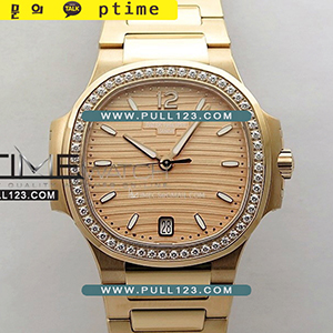 [324SC MOVE] Patek Philippe Nautilus 7118/1200R-010 New Version Ladies RG Diamonds PP 1:1 Best Edition - 파텍필립 노틸러스 여성용 베스트에디션