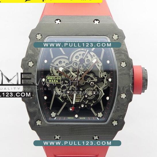 [MIYOTA 8215] Richard Mille RM035-01 Forge Carbon KU 1:1 Best Edition - 리차드 밀레 포지드 카본 스켈레톤