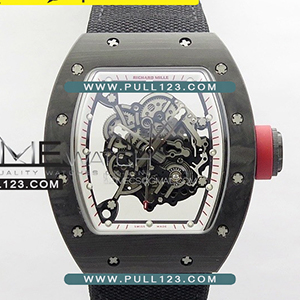 [MIYOTA 8215] Richard Mille RM055 Forged Carbon Case KU 1:1 Best Edition - 리차드 밀레 리얼 포지드카본 스켈레톤