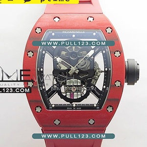 [Seagull tourbillon] Richard Mille RM052 Skull Red Carbon Real Tourbillon YS 1:1 Best Edition - 리차드 밀레 RM052 카본 베스트에디션