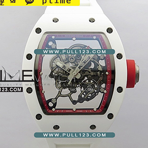 [RMUL2 MOVE] Richard Mille RM055 Real Ceramic Case V3 BBR 1:1 Best Edition - 리차드 밀레 리얼 세라믹 스켈레톤