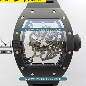 [RMUL2 MOVE] Richard Mille RM055 Real Ceramic Case V3 BBR 1:1 Best Edition - 리차드 밀레 리얼 세라믹 스켈레톤