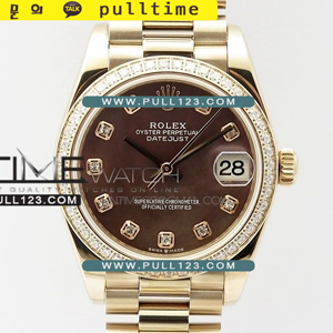 [무브선택] Rolex DateJust 31mm 278275 Ladies RG bp Best Edition - 로렉스 데이져스트 로즈골드 브라운 자개다이얼 여성용 베스트에디션