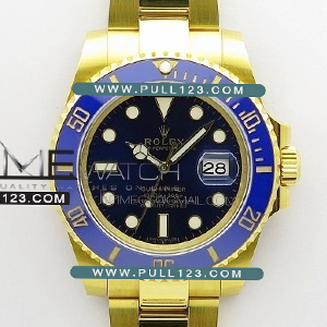 [2836 MOVE] Rolex Submariner 116610 LB 18K Wrapped gold YG RO 1:1 Best Edition - 롤렉스 서브마리너 블루 포금 베스트에디션