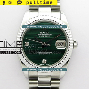 [2824 MOVE] Rolex DateJust 36mm SS Malachite Dial EDF Best Edition - 롤렉스 데이져스트 스테인레스 스틸 오토매틱 베스트에디션