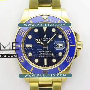 [3235 MOVE] Rolex Submariner 126618LB 41mm YG EW 1:1 Best Edition - 롤렉스 서브마리너 옐로우골드 블루 베스트 에디션