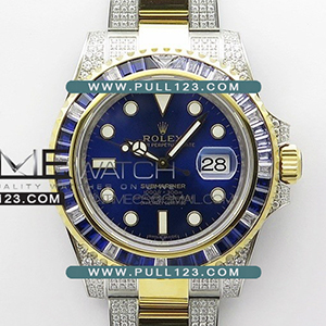 [2836 MOVE] Rolex Submariner Blue Diamonds Bezel 904L D1 1:1 Best Edition - 롤렉스 서브마리너 베스트에디션