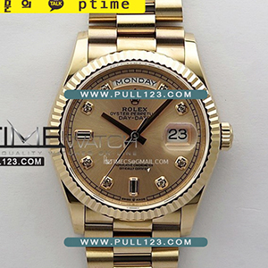 [3255 MOVE] Rolex DayDate 36mm 128235 RG APS 1:1 Best Edition - 로렉스 데이데이트 베스트에디션