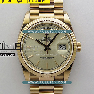 [무브먼트 선택] Rolex DayDate 36mm 128235 Gain Weight RG QF 1:1 Best Edition - 로렉스 데이데이트 베스트에디션