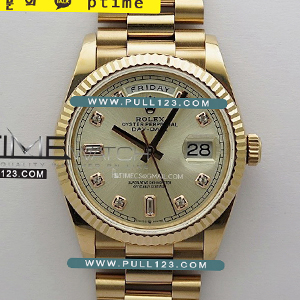 [무브먼트 선택] Rolex DayDate 36mm 128235 Gain Weight RG QF 1:1 Best Edition - 로렉스 데이데이트 베스트에디션