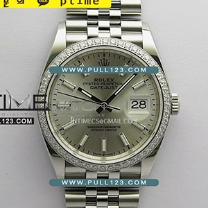 [3235 MOVE] Rolex DateJust 41mm 126284RBR Jubilee Bracelet 904L SS V2 VS 1:1Best Edition MD - 롤렉스 데이져스트 오토매틱 쥬빌레 브레이슬릿 베스트에디션