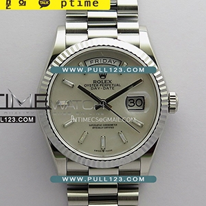 [2836 MOVE] Rolex DayDate 36mm 128239 904L SS Gain Weight KF 1:1 Best Edition - 로렉스 데이데이트 베스트에디션 무게추가버전