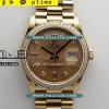 [2836 MOVE] Rolex DayDate 36mm 128345 904L RG Gain Weight KF 1:1 Best Edition - 로렉스 데이데이트 베스트에디션 무게추가버전